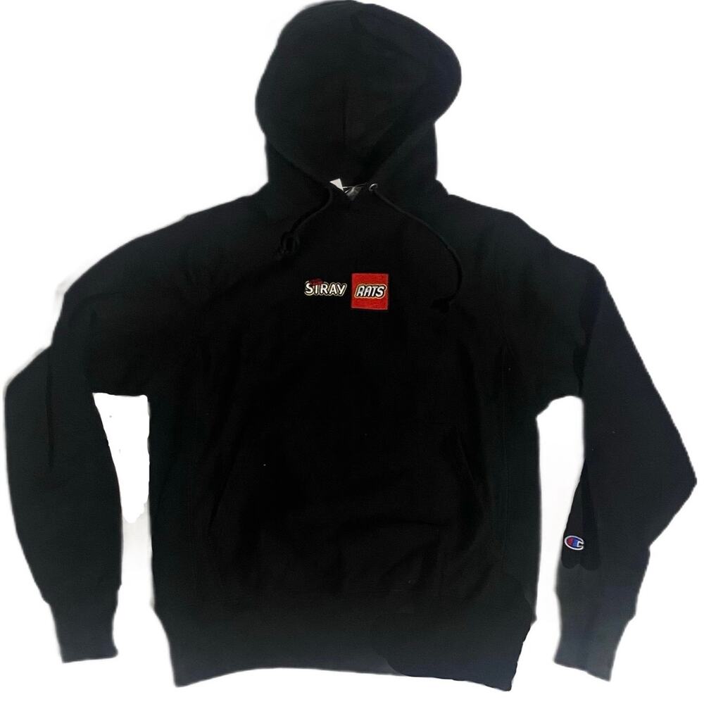 Stray Rats x Champion Toy Block Black Hoodie